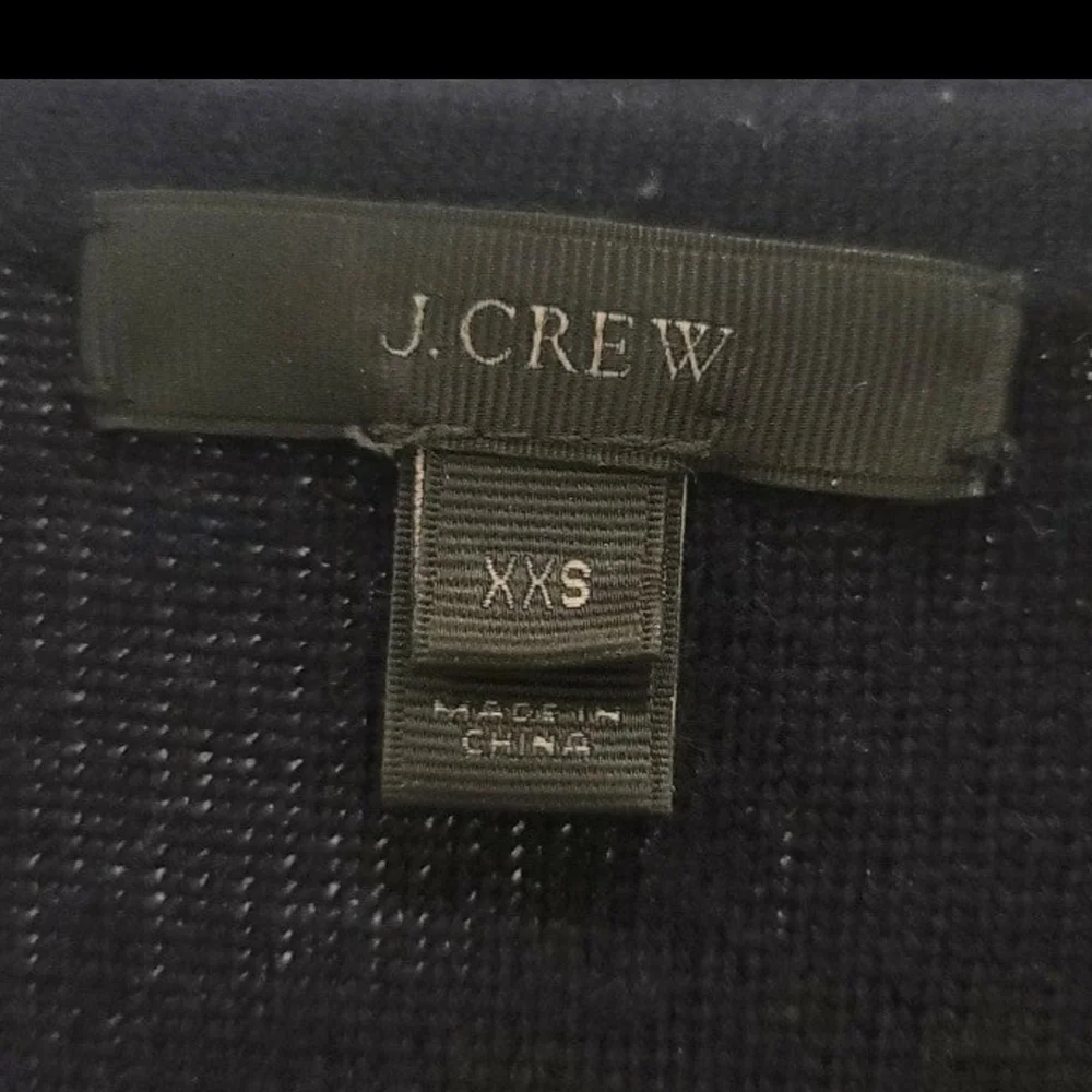 J. Crew Navy Blue Long-Sleeve 100% Merino Wool Sweater/Tunic - Size XXS